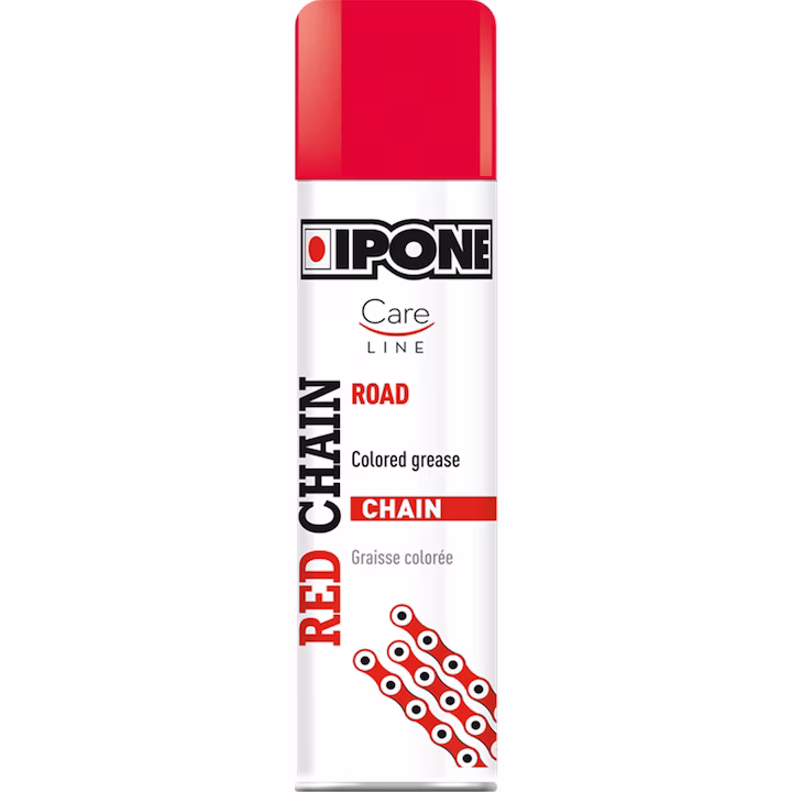 Spray ungere lant, IPONE Red Chain, Rosu, Unsoare colorata, 0.250L